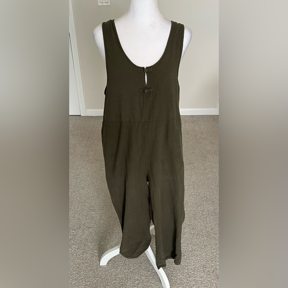 EUC Anself Jumpsuit Color Dark Green Size Small